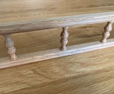 Solid Oak Gallery Rails - 1220mm