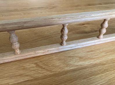 Solid Oak Gallery Rails - 1220mm