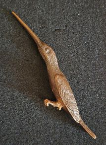 Bronze model of a kingfisher.
