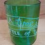 Two Tumblers, Glass made from wine bottle Image 3