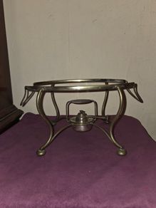 Antique Silver Plated Table Top Food Warmer