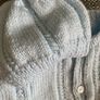 Blue cardigan and hat 0to3mths Image 3