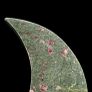 Rough Ruby Crecent - Corundum/Ruby Crystals, Metal Stand Image 2