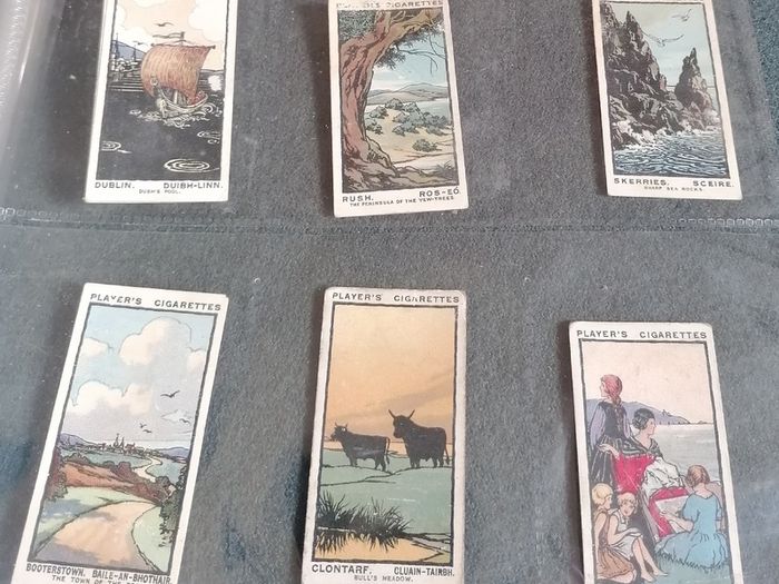 Dublin locations from Jack B. Yeats Designed Cigarette Cards 'Irish Place Names'