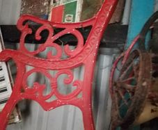 Antique cast iron garden bench ends