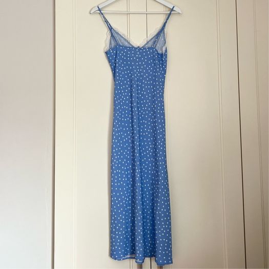 Des Petits Hauts blue strap camisole dress size small