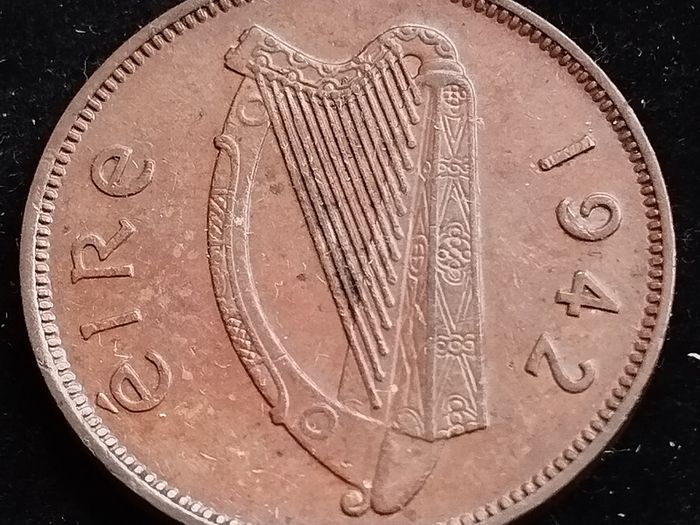 Ireland - 1942 - Half Penny - Sow - KM.10 - [204]