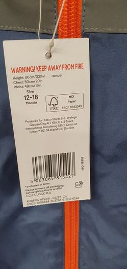 Baby Rainsuit 12-18 months