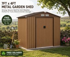 7ft x 4ft Metal Shed