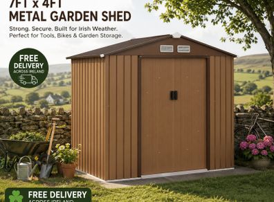 7ft x 4ft Metal Shed