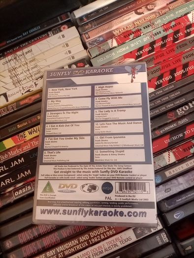 Dvd Sunfly Dvd Karaoke The Songs Of Frank Sinatra