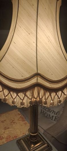 Huge Antique Heavy Brass Lamp