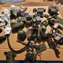3 Power Team Action Figures plus 2 similar figures plus loads of clothes and accessories mixed lot Image 8