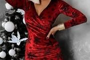 velor christmas dress