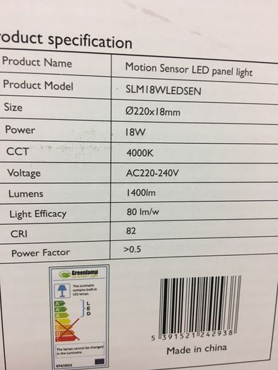 Indoor LED Lights Motion Sensor LED Surface Ceiling Lights