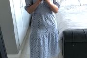 ASOS blue midi dress