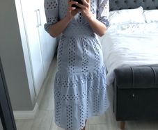 ASOS blue midi dress