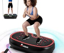 Vibration Plate EvoSpark 2026 2D 3D Vibration Plate Exercise Machine with Dual Motors Adjustable Speeds, High Weight Capacity Vibrating Plate for Lymphatic Drainage  Weight Loss