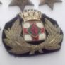 6  2an world war  medals the 1939 to 1945 star i cap badge and badge with a lion on it and enamel badge Image 2