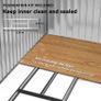 7 x 4ft Metal Garden Shed, Outdoor Storage Tool House with Ventilation Slots Image 8