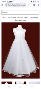 White Communion Dress 146XL with bolero