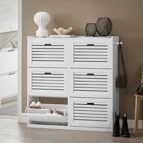 XL shoe storage Stylish & Functional Shoe Cabinet with 6 Flaps
