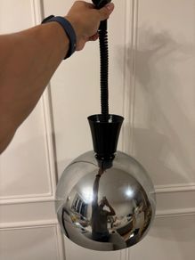 Chrome sphere pendant light, Bubble lamp