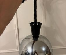 Chrome sphere pendant light, Bubble lamp