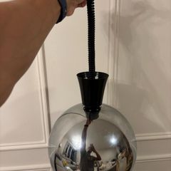 Chrome sphere pendant light, Bubble lamp