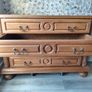 Beautiful vintage solid wood chest of drawers Image 4