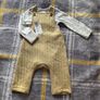 3-6m, With Tags Girls M&S Dungarees with Wings and Bodysuit included Image 8