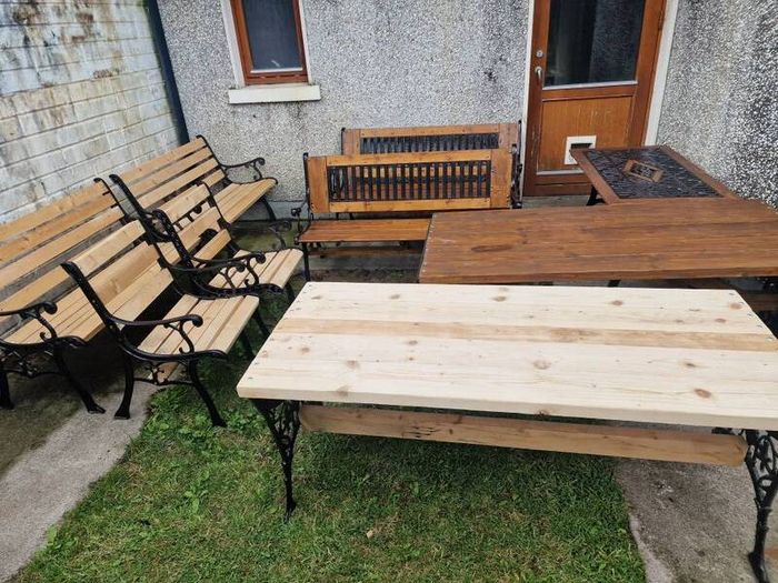 cast iron ( Tables - benches - chairs )