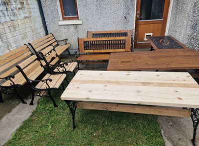 cast iron ( Tables - benches - chairs )