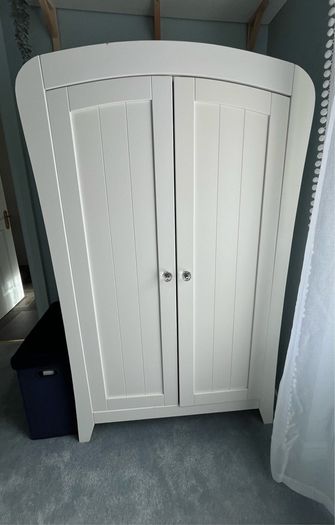 WEDNESDAY ONLY White wardrobe nursery curved child Mamas and Papas