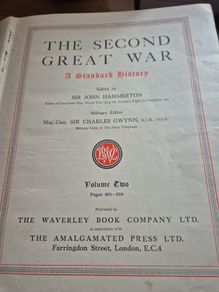 1947. The Second Great War. A standard history. VOL 2 John Hammerton