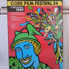 Cork Film Festival. Authentic Original Poster From 1989. Not A Modern Day Remake.  Collect In Dublin Or Receive Via Post.