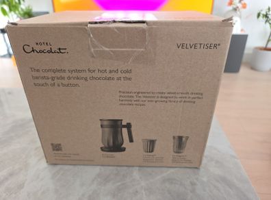 Hotel chocolat .the complete system for hot and cold barista grade drinking  chocolate at the touch of a button