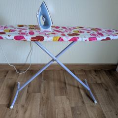 Iron and ironing board