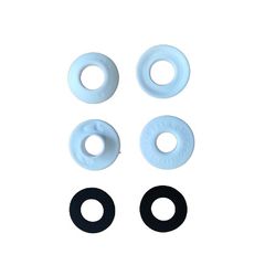 White plastic eyelets  12mm - 10 pk
