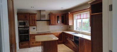 Kitchen Cabinets, Marble Countertops and Appliances