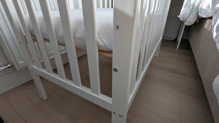 Space saver cot bed with mattress 100x50cm