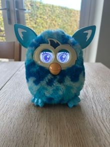 2012 Hasbro Furby Boom Blue Waves Interactive Electronic Pet Toy Working