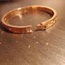 Genuine Coach Bangle Rose Gold Plated Sterling Silver Bracelet Image 6
