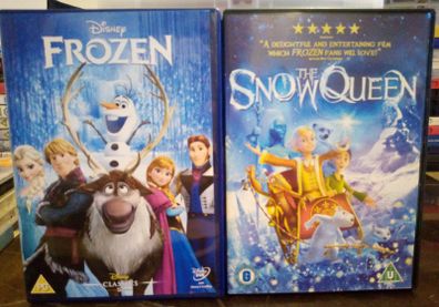 Frozen + The Snow Queen DVD's animated family movies Elsa Olaf etc