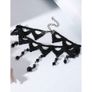 Goth Style Necklace with Black Beads Image 2