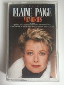 Elaine Paige [1987] The Best Of Elaine Paige: Memories (Cassette Tape Album)