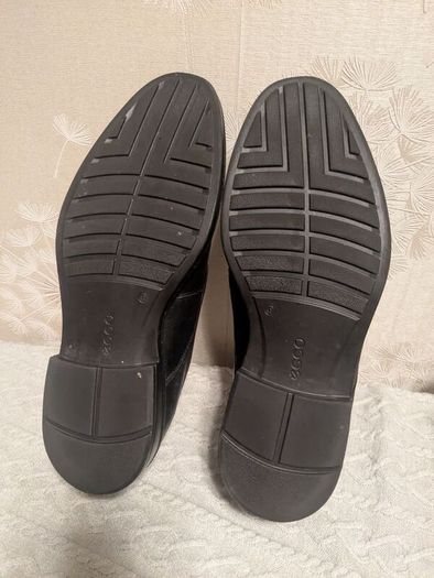 ECCO mens black leather shoes size 43(9)