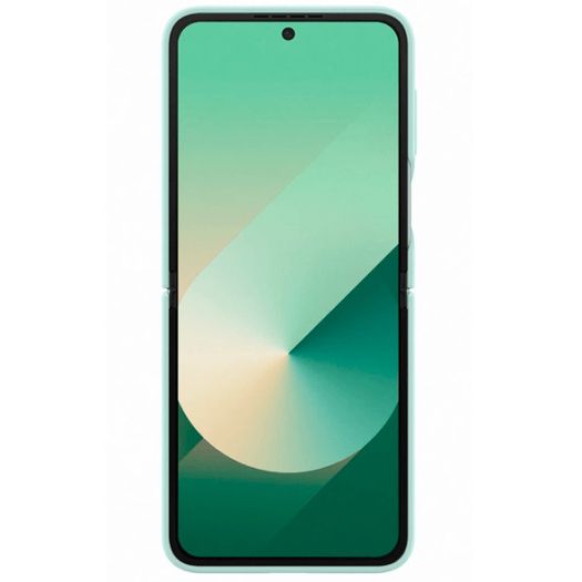Original Samsung Galaxy Z Flip 6 Smartphone Silicone Case Mint Green