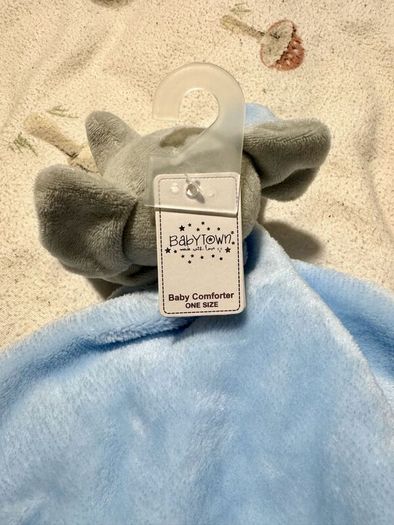 BabyTown blue elephant baby comforter security blanket