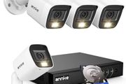 8CH 3K Lite Security CCTV Camera System, AI Human &amp; Vehicle Detection, 5MP Lite DVR with 1TB Hard Drive and 4 x 1920TVL 2MP Home Security Cams, Dual-light with Color Night Vision, IP67